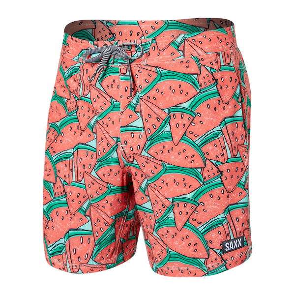 Betawave 2N1 Regular Swim Board Short Mega Melon Multi SAXX Underwear