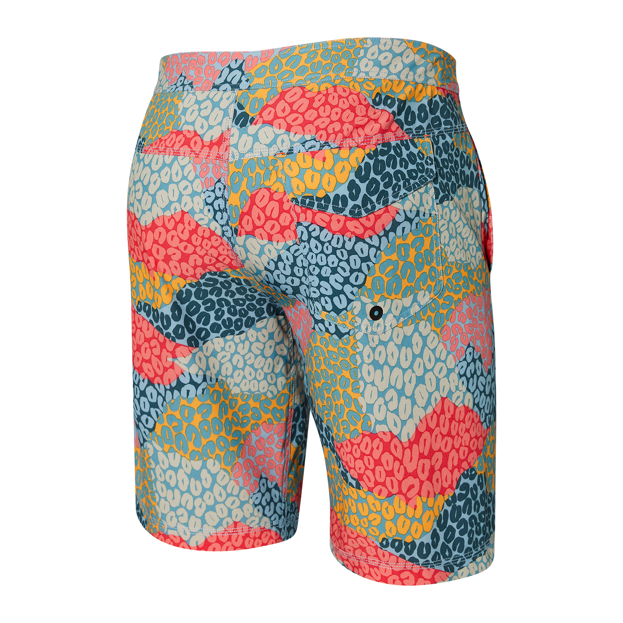 Back of Betawave 2N1 Swim Boardie 19" in Multi Predator Camo