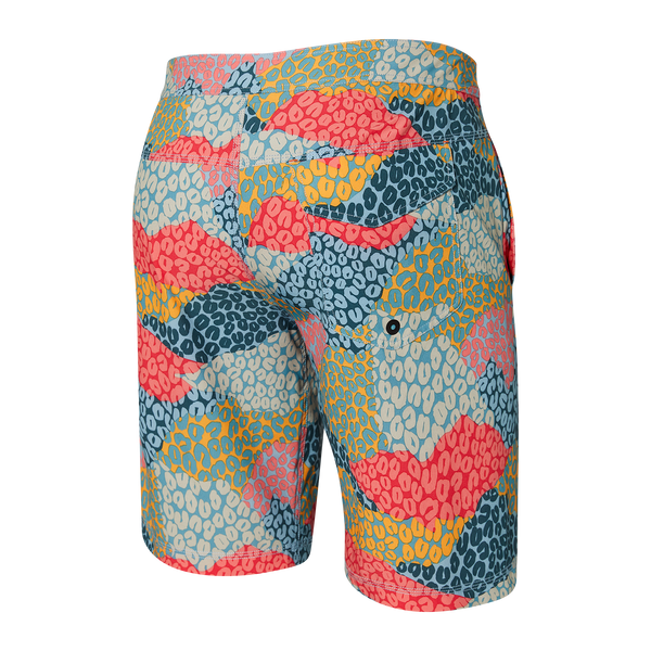Back of Betawave 2N1 Swim Boardie 19" in Multi Predator Camo