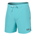 Front of Oh Buoy 2N1 Swim Trunk 5" in Turquoise