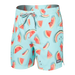 Front of Oh Buoy 2N1 Swim Volley Short 5" in One Hit Wondermelon-Multi