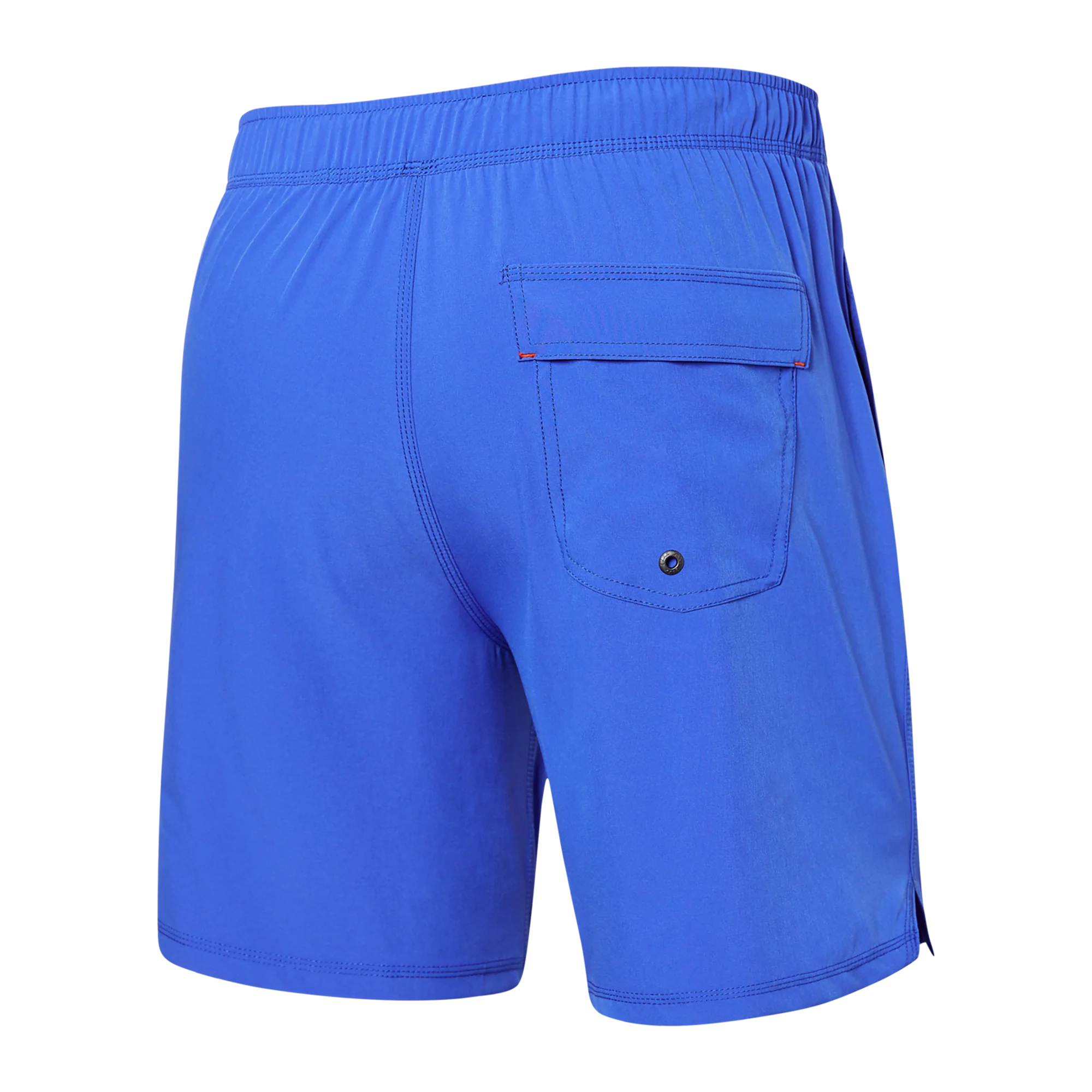Back of Oh Buoy 2N1 Swim Volley Short 7" in Sport Blue