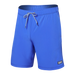 Front of Oh Buoy 2N1 Swim Volley Short 7" in Sport Blue
