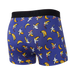Back of Vibe Super Soft Trunk in Rainbow Bananas- Navy