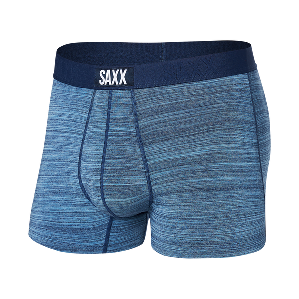 Front of Vibe Super Soft Trunk in Spacedye Heather- Navy