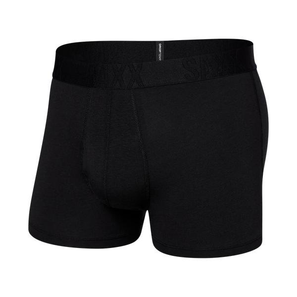 Front of DropTemp Cooling Cotton Trunk in Black