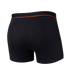Back of Non-Stop Stretch Cotton Trunk in Black