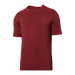 Front of DropTemp Cooling Cotton Short Sleeve Crew in Red Clay